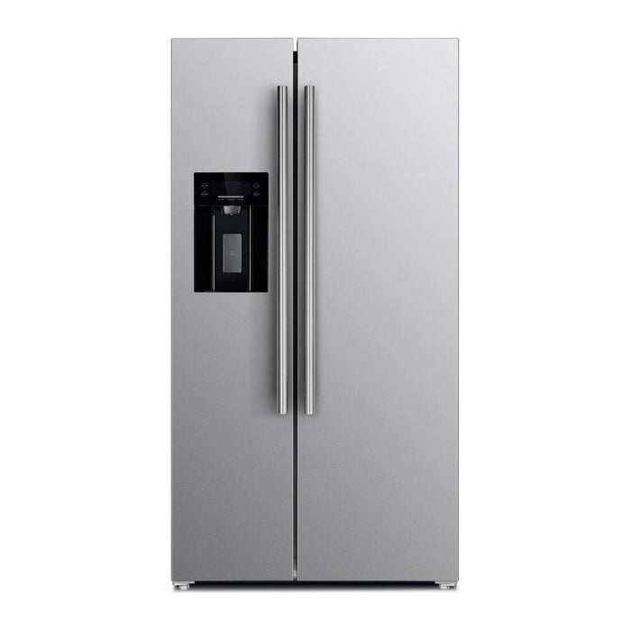 Forno 36-Inch Side by Side 20 cu.ft Refrigerator in Stainless Steel with Water Dispenser and Ice Maker (FFRBI1844-36SB)