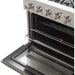 Forno 36" Stainless Steel Dishwasher, Refrigerator with Water Dispenser & Gas Range Appliance Package