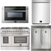 Forno 48" Dual Fuel Range + 60" Refrigerator + Microwave Drawer + Dishwasher Appliance Package