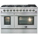 Forno 48" Gas Range + Dishwasher + 60" Refrigerator Appliance Package