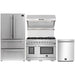 Forno 48" Gas Range, Premium Hood, French Door Refrigerator and Stainless Steel Dishwasher Pro Appliance Package