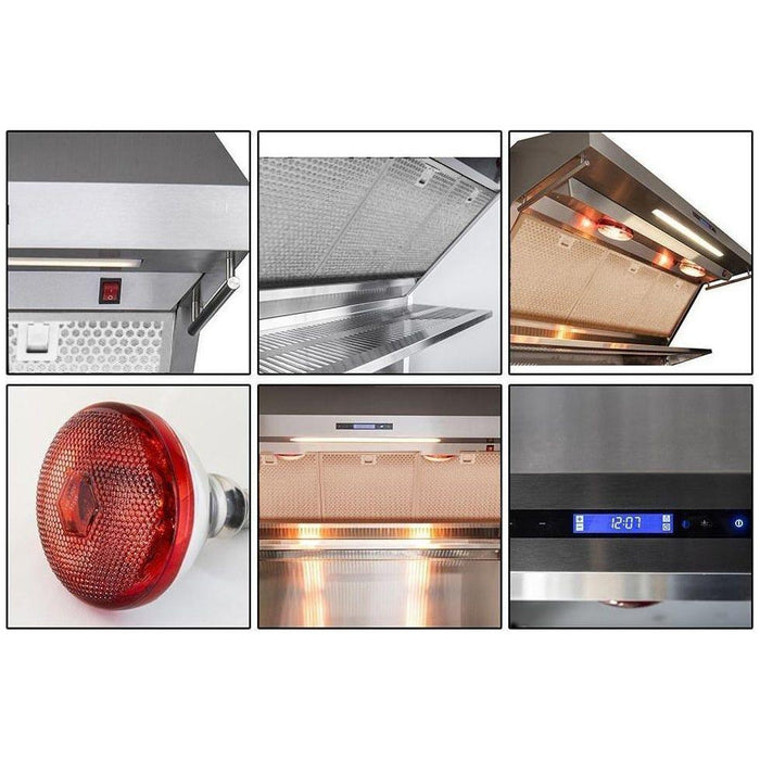 Forno 48" Gas Range, Premium Hood, French Door Refrigerator and Stainless Steel Dishwasher Pro Appliance Package