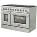 Forno 48" Gas Range, Range Hood and 36" Refrigerator Appliance Package