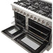 Forno 48" Gas Range + Range Hood + Refrigerator + Microwave Drawer + Dishwasher + Wine Cooler Appliance Package