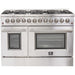 Forno 48 in. Dual Fuel Range + Wall Mount Range Hood + Dishwasher Appliance Package