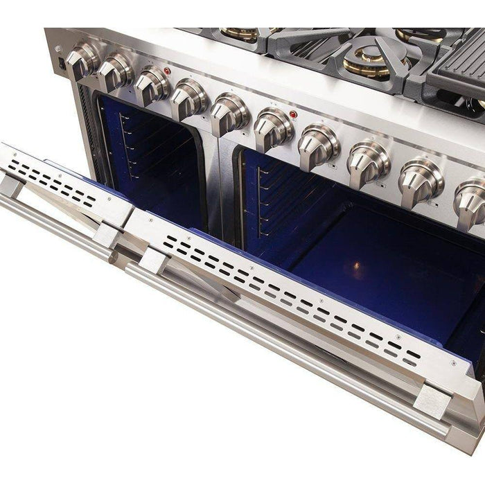 Forno 48-Inch Capriasca Gas Range with 8 Burners and 160,000 BTUs (FFSGS6260-48)