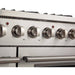 Forno 48-Inch Galiano Gas Range with 8 Burners and Reversible Griddle in Stainless Steel (FFSGS6244-48)