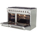 Forno 48 Inch Gas Range, 60 Inch Refrigerator, Microwave Drawer and Dishwasher Appliance Package