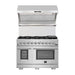 Forno 48 Inch Pro Gas Range and Wall Mount Range Hood Appliance Package