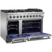 Forno 48 Inch Pro Gas Range, Refrigerator, Microwave Drawer and Dishwasher Appliance Package