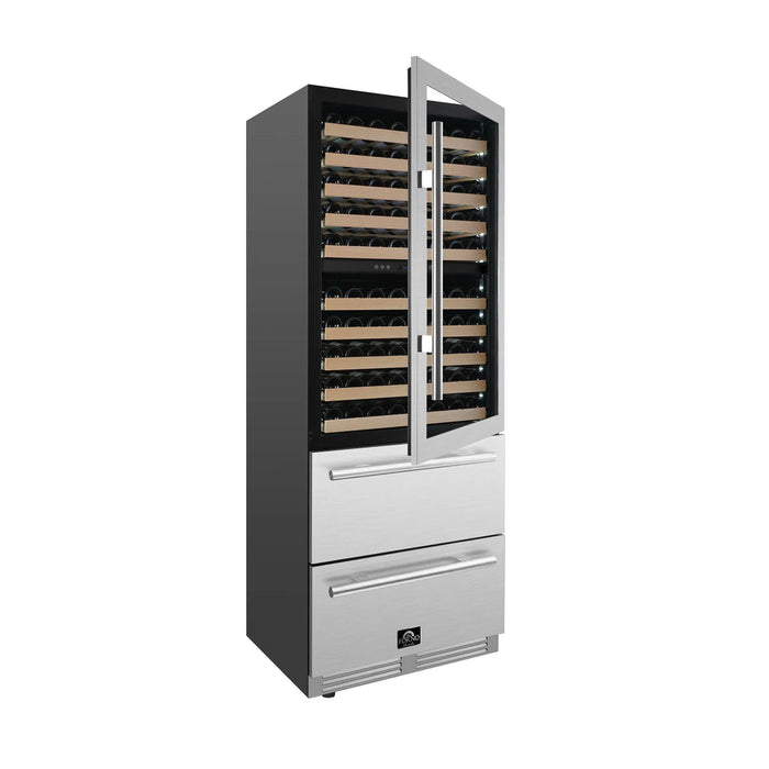 Forno Celano 30 Inch 21.3 Cu. Ft. Dual Zone Wine Cellar & Beverage Cooler FWCDR6697-30S