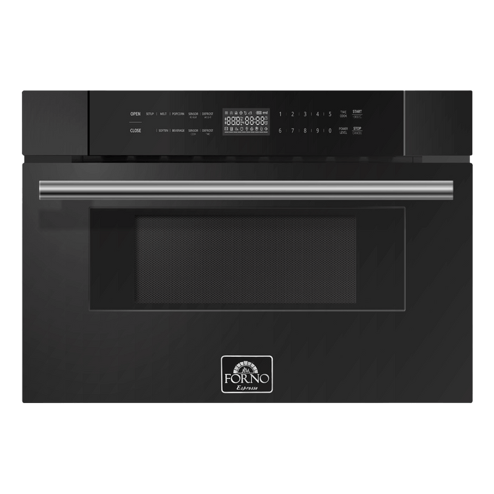 Forno Espresso Capoliveri 30 Inch 1.2 Cu. Ft. 1000 Watt Microwave Drawer In Black FMWDR3000-30BLK