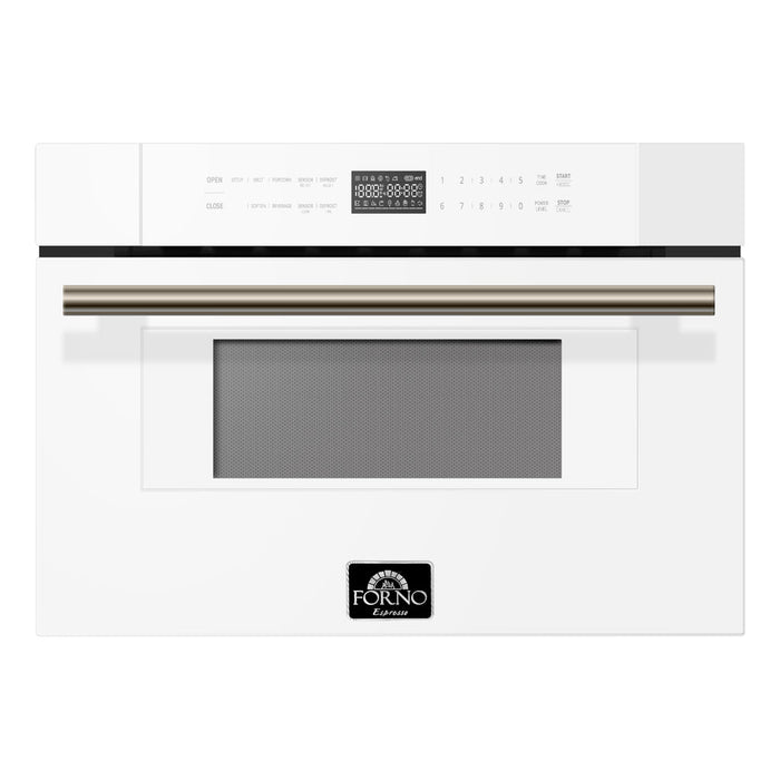 Forno Espresso Capoliveri 30 Inch 1.2 Cu. Ft. 1000 Watt Microwave Drawer In White FMWDR3000-30WHT