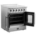 Forno Galiano 30-Inch French Door Electric Range with Convection Oven in Stainless Steel (FFSEL6917-30)