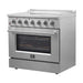 Forno Galiano 36-Inch Electric Range with Convection Oven In Stainless Steel FFSEL6083-36