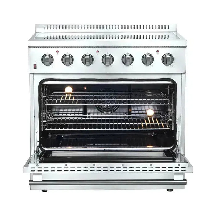 Forno Galiano 36-Inch Electric Range with Convection Oven In Stainless Steel FFSEL6083-36