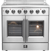 Forno Galiano 36-Inch French Door Electric Range with Convection Oven in Stainless Steel (FFSEL6917-36)