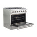 Forno Galiano 36-Inch  Gas Range with 6 Burners and Gas Convection Oven (FFSGS6244-36)