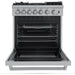 Forno Lazio 30-Inch Dual Fuel Range with 5 Sealed Burner in Stainless Steel with Air Fryer & Reversible Griddle (FFSGS6196-30)