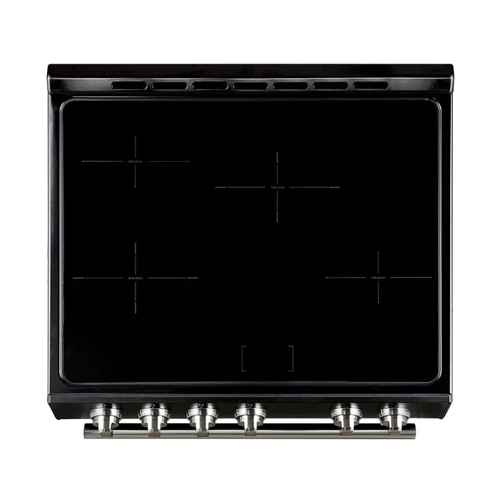 Forno Leonardo Espresso 30" Slide-In Induction Range In Black FFSIN0982-30BLK