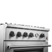 Forno Marco 30" Gas Range with 4 Burners and 4.32 Cu. Ft. Convection Oven In Stainless Steel FFSGS6277-30