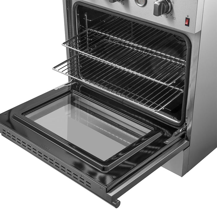 Forno Marco 30" Gas Range with 4 Burners and 4.32 Cu. Ft. Convection Oven In Stainless Steel FFSGS6277-30