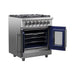 Forno Massimo 30-Inch Freestanding French Door Dual Fuel Range in Stainless Steel (FFSGS6325-30)