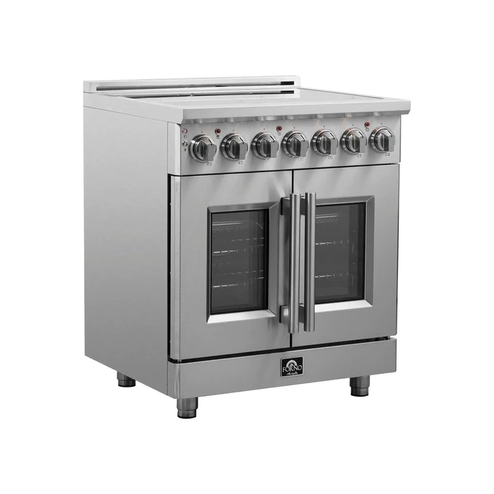 Forno Massimo 30-Inch Freestanding French Door Electric Range in Stainless Steel (FFSEL6955-30)