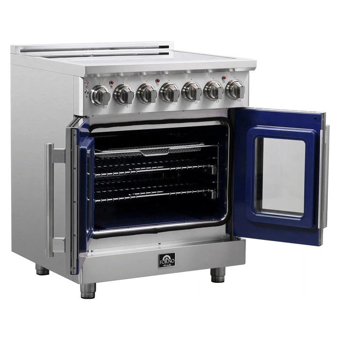 Forno Massimo 30-Inch Freestanding French Door Electric Range in Stainless Steel (FFSEL6955-30)