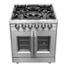 Forno Massimo 30-Inch Freestanding French Door Gas Range in Stainless Steel (FFSGS6439-30)