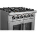 Forno Massimo 30-Inch Freestanding French Door Gas Range in Stainless Steel (FFSGS6439-30)