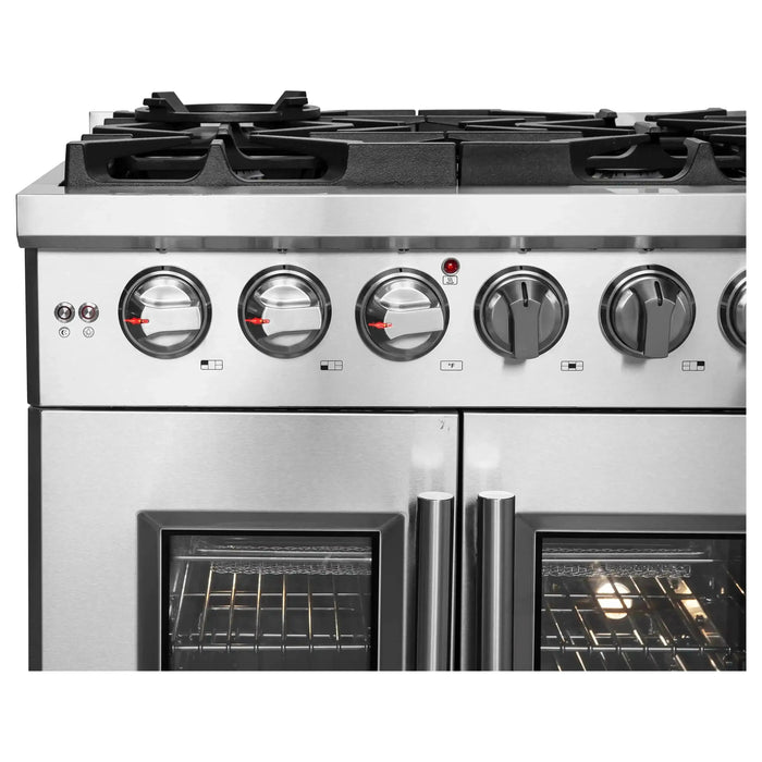 Forno Massimo 30-Inch Freestanding French Door Gas Range in Stainless Steel (FFSGS6439-30)