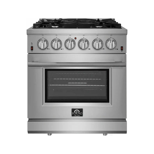 Forno Massimo 30-Inch Freestanding Gas Range in Stainless Steel (FFSGS6239-30)