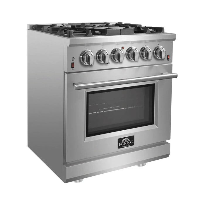 Forno Massimo 30-Inch Freestanding Gas Range in Stainless Steel (FFSGS6239-30)