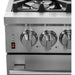 Forno Massimo 36-Inch Freestanding Dual Fuel Range in Stainless Steel FFSGS6125-36