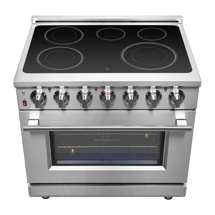 Forno Massimo 36-Inch Freestanding Electric Range in Stainless Steel FFSEL6020-36