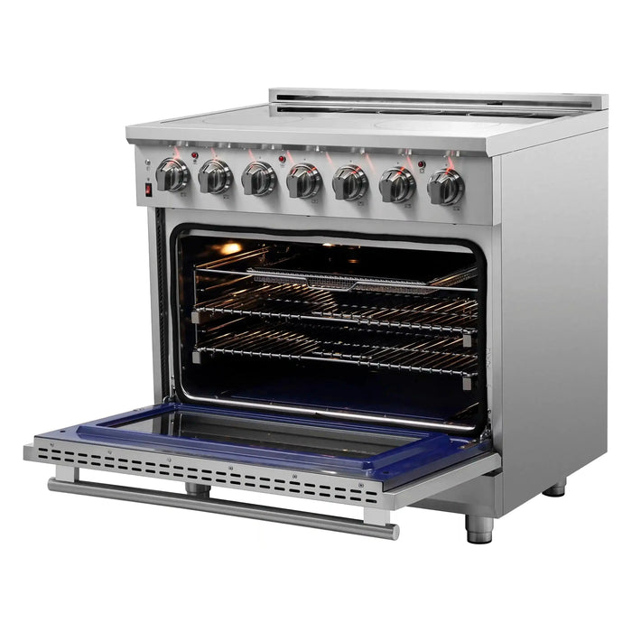 Forno Massimo 36-Inch Freestanding Electric Range in Stainless Steel FFSEL6020-36