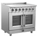 Forno Massimo 36-Inch Freestanding French Door Electric Range in Stainless Steel FFSEL6955-36