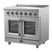 Forno Massimo 36-Inch Freestanding French Door Electric Range in Stainless Steel FFSEL6955-36