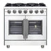 Forno Massimo 36-Inch Freestanding French Door Gas Range in Stainless Steel (FFSGS6439-36)