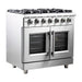 Forno Massimo 36-Inch Freestanding French Door Gas Range in Stainless Steel (FFSGS6439-36)