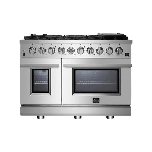 Forno Massimo 48-Inch Freestanding Gas Range in Stainless Steel (FFSGS6239-48)