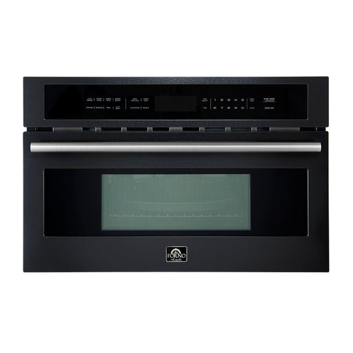 Forno Oliena Espresso 30 Inch 1.6 Cu. Ft. Built-In Microwave Convection Oven In Black FMWDR3093-30BLK