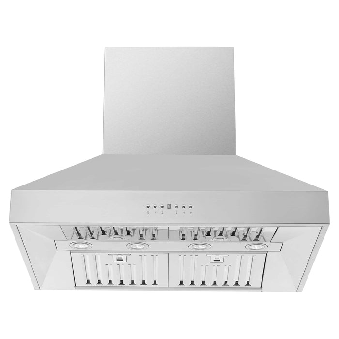 Forno Orvieto 36-Inch 1200 CFM Wall Mount Range Hood in Stainless Steel (FRHWM5094-36)