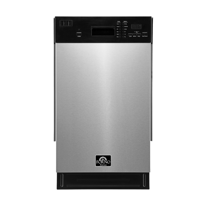 FORNO Polo 18 Inch Built-In Dishwasher with Advanced Features FDWBI8041-18