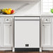 Forno Romano Espresso 24" Built-In Tall Tub Top Control Dishwasher In White FDWBI8035-24WHT