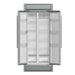 Forno Salerno 33 Inch 15.6 Cu. Ft Built-In Refrigerator In Stainless Steel with Modern Decorative Grill FFRBI1805-37MG