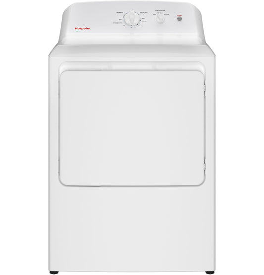 HOTPOINT Hotpoint 6.2 cu. ft. Capacity Electric Dryer with Up To 120 ft. Venting and Shallow Depth White - HTX26EASWWW