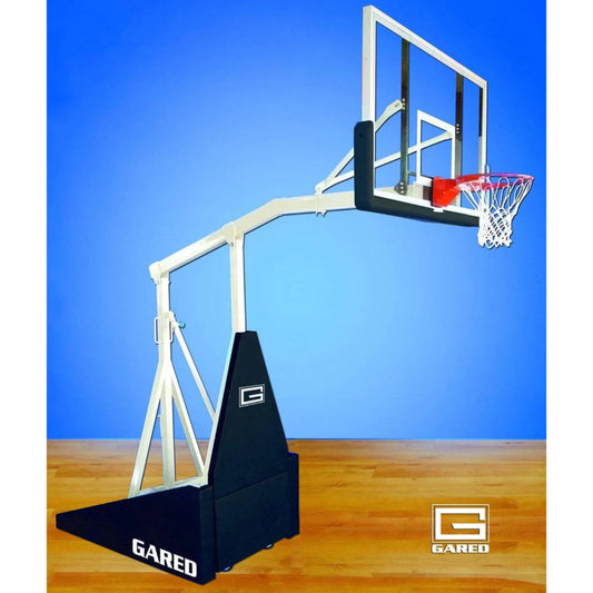 Gared Sports Hoopmaster LT Spring-Lift Indoor Portable Basketball Hoop w/ 5' Boom - 9305