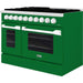 Hallman 48 In. Gas Range, Emerald Green with Chrome Trim - Bold Series, HBRG48CMGN